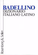 Copertina libro Dizionario italiano/latino Badellino