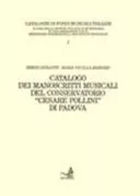 Copertina libro <b>Catalogo dei manoscritti musicali del Conservatorio Cesare Pollini di Padova</b>