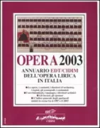 Copertina libro <b>Opera 2003</b>