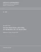 Copertina libro <b>Silvio Panciera (1933-2016)</b>