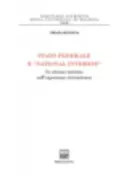 Copertina libro <b>Stato federale e national interest</b>