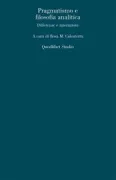 Copertina libro <b>Pragmatismo e filosofia analitica</b>