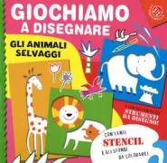 Copertina libro <b>Giochiamo a disegnare gli animali selvaggi</b>