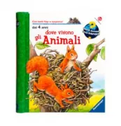 Copertina libro <b>Dove vivono gli animali<br></b>(titolo originale o altro titolo: <i>Wo die tiere wohnen</i>)