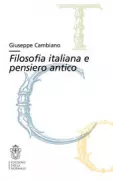 Copertina libro <b>Filosofia italiana e pensiero antico</b>
