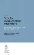 Copertina libro <b>Scholia in Iuvenalem recentiora</b>