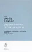Copertina libro <b>Lo stile e l'uomo<br></b>(titolo originale o altro titolo: <i>Epistulae morales ad Lucilium</i>)
