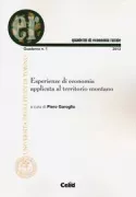 Copertina libro <b>Esperienze di economia applicata al territorio montano</b>