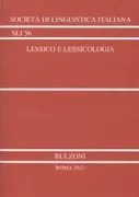 Copertina libro <b>Lessico e lessicologia</b>