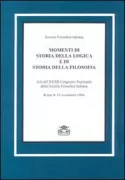 Copertina libro <b>Momenti di storia della logica e storia della filosofia</b>