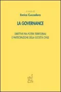 Copertina libro <b>La governance</b>