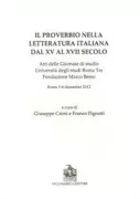 Copertina libro <b>Il proverbio nella letteratura italiana dal 15. al 17. secolo</b>