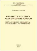 Copertina libro <b>Giuristi e politica nei comuni di Popolo</b>