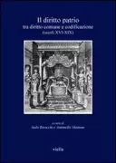 Copertina libro <b>Il diritto patrio tra diritto comune e codificazione, secoli 16.-19</b>
