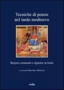 Copertina libro <b>Tecniche di potere nel tardo Medioevo</b>
