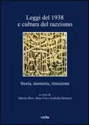 Copertina libro <b>Leggi del 1938 e cultura del razzismo</b>