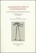 Copertina libro <b>Nominativi fritti e mappamondi: il nonsense nella letteratura italiana</b>