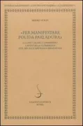 Copertina libro <b>Per manifestare polida parladura</b>