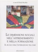 Copertina libro <b>Le dimensioni sociali nell'apprendimento e nella formazione</b>