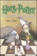 Copertina libro <b>Harry Potter e la pietra filosofale<br></b>(titolo originale o altro titolo: <i>Harry Potter and the philosopherʼs stone</i>)