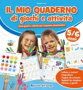 Copertina libro MIO QUADERNO GIOCHI E ATTIVITA' 5/6 ANNI