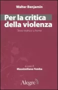 Copertina libro <b>Per la critica della violenza<br></b>(titolo originale o altro titolo: <i>Zur Kritik der Gewalt</i>)