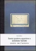 Copertina libro <b>Questo quaderno appartiene a Giovanni Testori</b>
