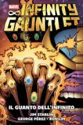 Copertina libro <b>Infinity Gauntlet<br></b>(titolo originale o altro titolo: <i>The Infinity Gauntlet</i>)