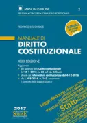 Copertina libro <b>Manuale di diritto costituzionale</b>