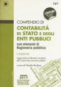 Copertina libro <b>Compendio di contabilità di stato e degli enti pubblici con elementi di ragioneria pubblica</b>
