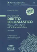 Copertina libro <b>Manuale di diritto ecclesiastico</b>