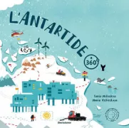 Copertina libro <b>L'Antartide a 360°<br></b>(titolo originale o altro titolo: <i>Explora l'Antártida en 360°</i>)