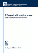 Copertina libro <b>Riflessioni sulla giustizia penale</b>