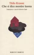 Copertina libro <b>Che si dice mentre tuona<br></b>(titolo originale o altro titolo: <i>Und das ist alles genug, Um die Dinge ganz zu lassen, Was wir reden, wenn es gewittert</i>)