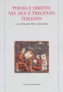 Copertina libro <b>Poesia e diritto nel Due e Trecento italiano</b>