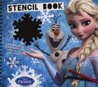 Copertina libro STENCIL BOOK FROZEN 1