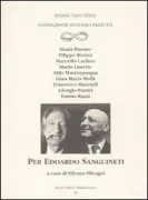 Copertina libro <b>Per Edoardo Sanguineti</b>