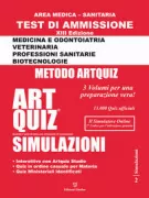 Copertina libro Artquiz simulazioni. Test di ammissione a: medicina, odontoiatria, professioni sanitarie. Area medicasanitaria. Ediz. Illustrata