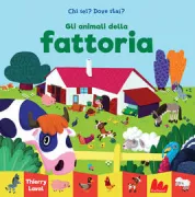 Copertina libro CHI SEI? DOVE STAI? GLI ANIMALI DELLA FATTORIA
