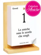 Copertina libro Calendario delle Amiche 2026 con supporto