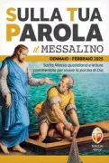 Copertina libro Sulla tua parola. Messalino. Santa messa quotidiana e letture commentate per vivere la parola di Dio. Gennaio-Febbraio 2025