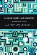Copertina libro <b>L'ordine giuridico dell'algoritmo</b>