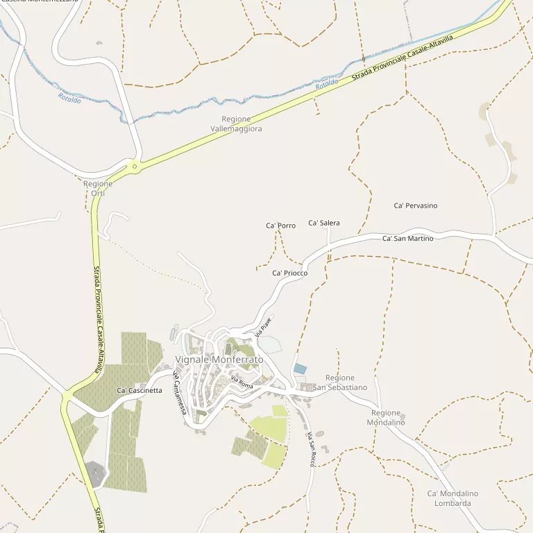 Mappa VIGNALE MONFERRATO