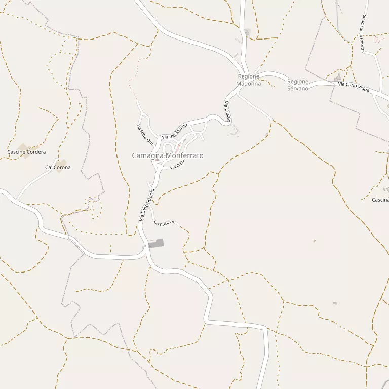 Mappa CAMAGNA MONFERRATO