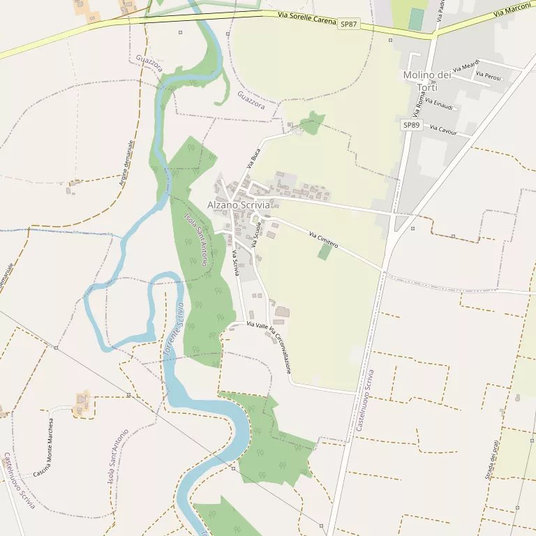 Mappa ALZANO SCRIVIA