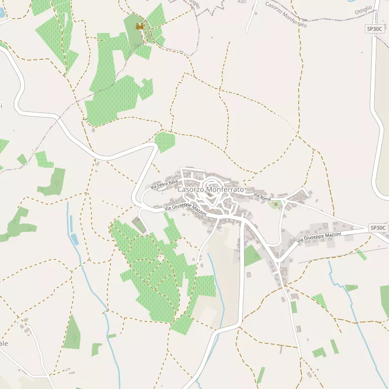 Mappa CASORZO MONFERRATO