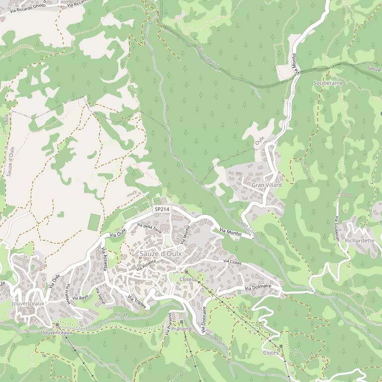 Mappa SAUZE D'OULX