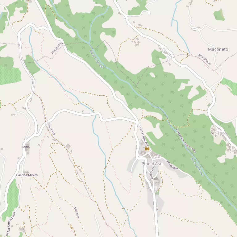 Mappa PINO D'ASTI
