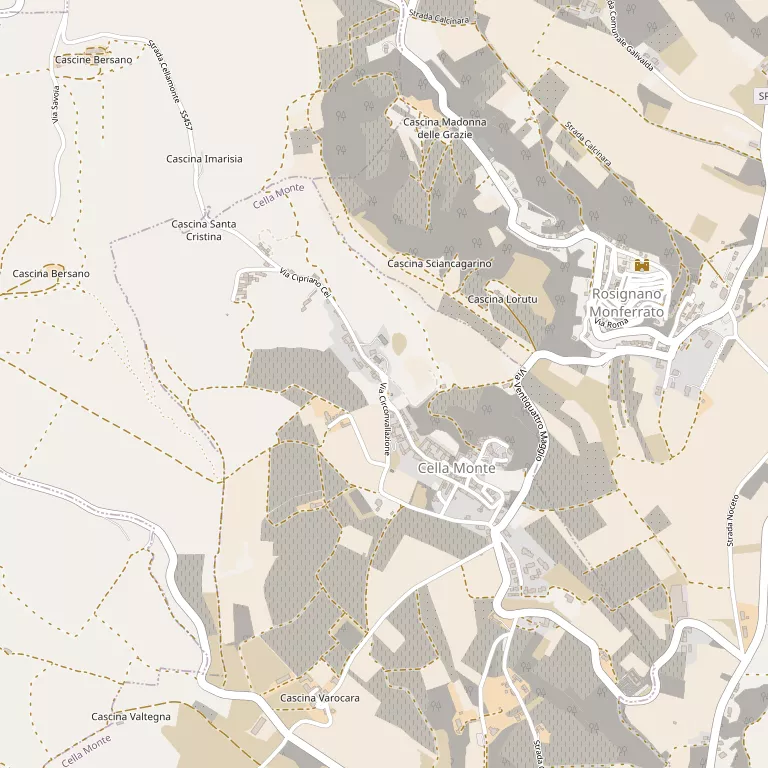 Mappa CELLA MONTE