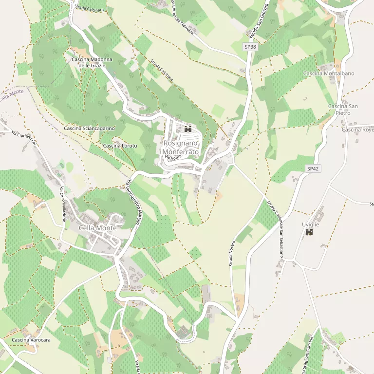 Mappa ROSIGNANO MONFERRATO